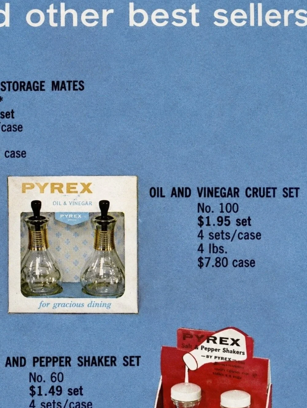 Vintage PYREX No 100 Oil Cruet Gold Black MCM Glass Made USA 1960s